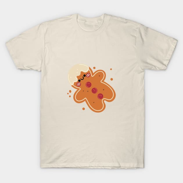 Gingerbread man T-Shirt by SiselieStudio